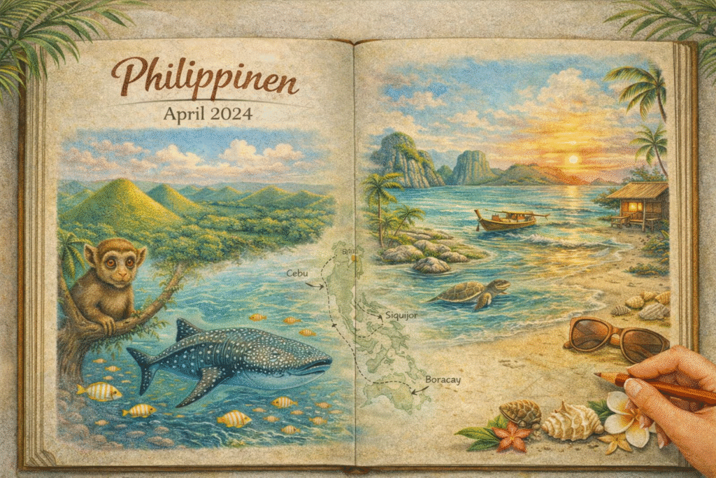 Unsere erste Reise auf die Philippinen 2024 bild buch